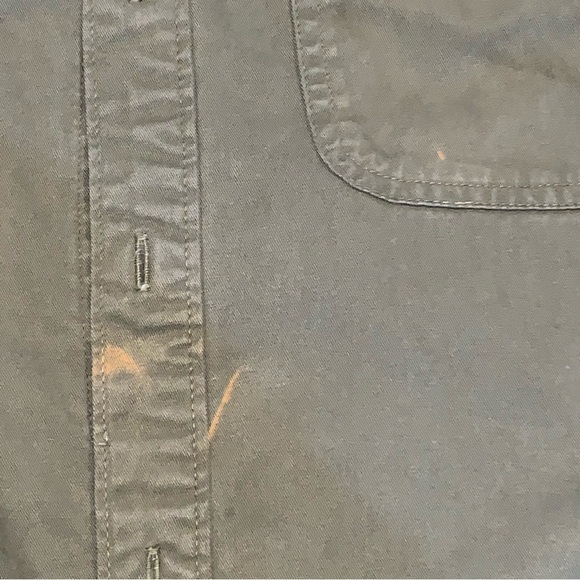 *Read Entire Description* American Eagle Flannel Lined Canvas Shirt Mens Med - Picture 2 of 10